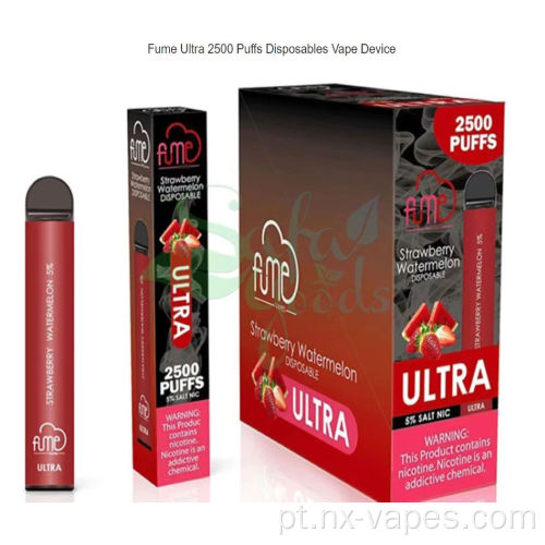 Fume Ultra 2500 Puffs descartável cigarro